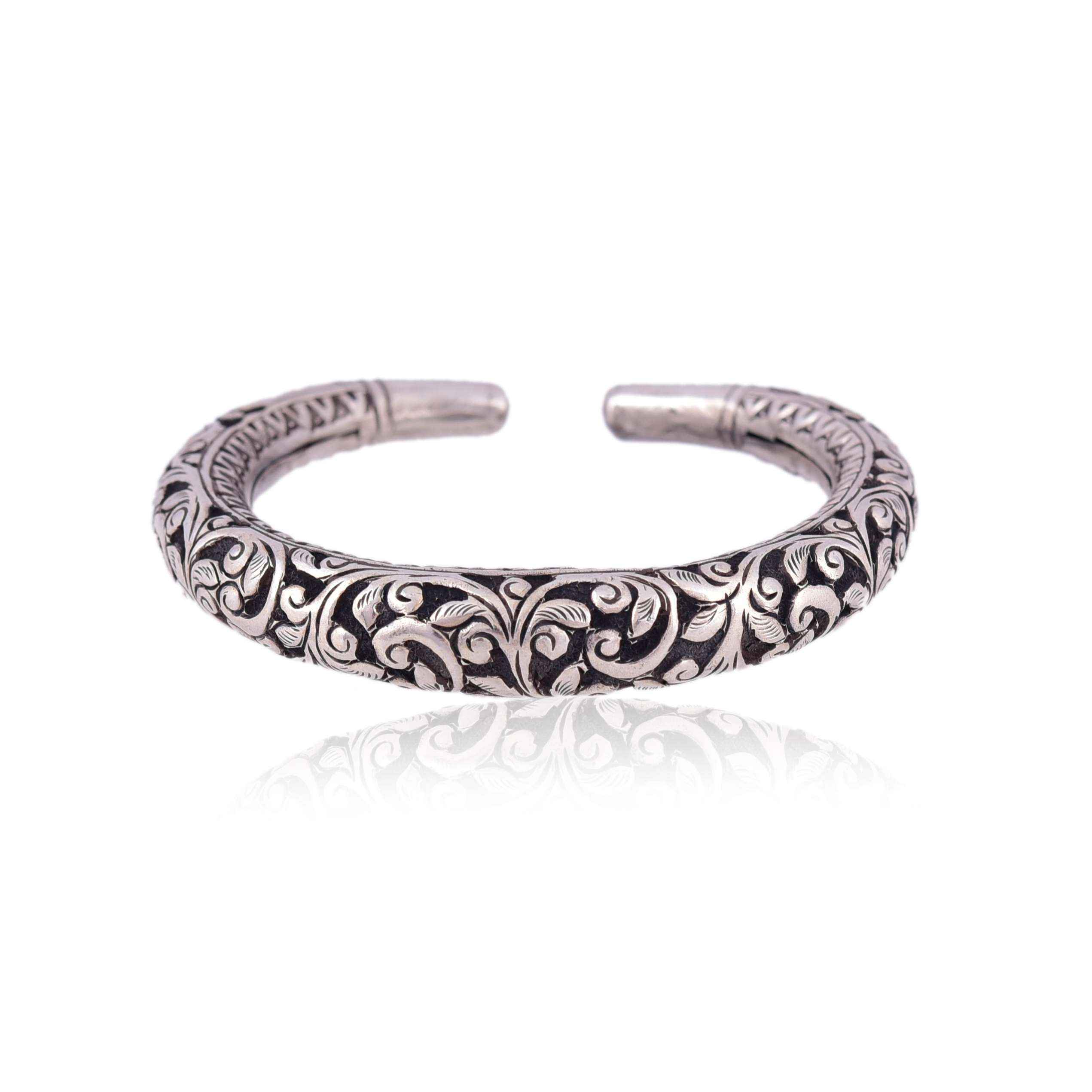 Silver Floral Karda :SKU5905